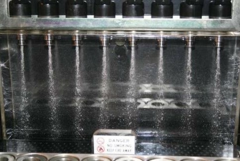 Medición de caudal del inyector en el banco de pruebas